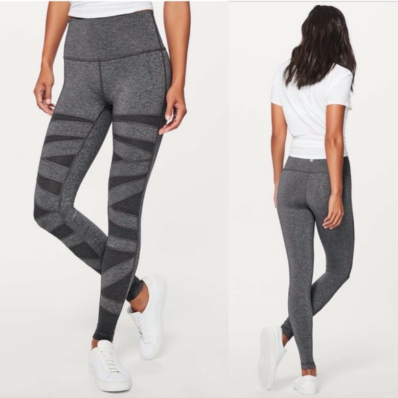 Lululemon | Wunder Under Pant *Special Edition Tech Mesh Grey* - Picture 1 of 5